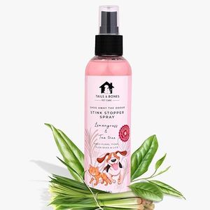 TAILS & BONES Anti Tick & Flea Spray for Dogs & Cats - with Tea Tree & Lemon Grass | Odour Eliminator Spray for Pets (200ml)