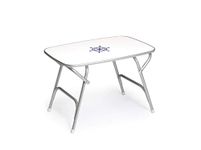 FORMA MARINE Boat Table Folding 120 cm x 75 cm Double Height Positioning 56 cm/73 cm Marine Aluminum Yacht Deck Furniture M600