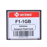 MYSWA F1-CF1GB F1 Extreme Compact Flash 1GB MLC CF Type 1 Memory Card for CNC Machine, Railways Locomotives, Airplane Cockpits, Camera, Desktop etc