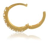 ELOISH CZ Studded Pretty Metal Gold Nose Ring for Women.
