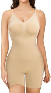 Gotoly Body Contenitivo Donna Shapewear Bodysuit Pancia Piatta Guaina Modellante Pancera Contenitiva Intimo Snellente Body Shaper Senza Cuciture (Beige, XL-XXL)