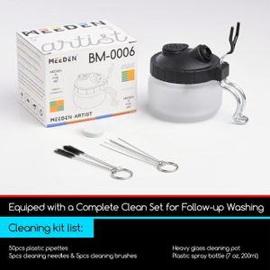 MEEDEN Airbrush Kit with Compressor – 24 Color Paint Set