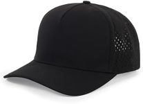 HH HOFNEN Quick Dry Baseball Cap Mesh Snapback Hat Sun and Rain Protection Golf Ball Cap for Men Women Black