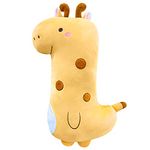 PEACHCAT Cute Long Giraffe Plush Pillow Kawaii Giraffe Stuffed Animal for Girls and Boys Yellow 21.6"