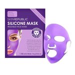 Skin Republic Silicone Reusable Face Mask For Skin Hydration, Serum Absorption