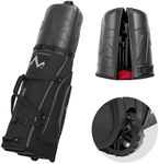 UNIHIMAL Golf Travel Bag for Airlines with Wheels, PC Hard Case Top Golf Club Travel Bag with 1680D Fabric, Shield Your Clubs with Lightweight Durability