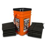 Quick Dam QDGGCO Kit Grab & Go 5ft Barriers 5 & 10 Flood Bags/Bucket, Orange, 5'