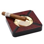 Quality Importers Trading Four Cigar Wooden Ashtray