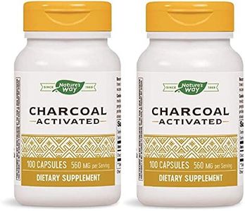 Nature's Way Activated Charcoal - Digestive Supplement - Active Charcoal Supplement - Binds Unwanted Materials & Gas in Digestive Tract* - Gluten Free - 100 Capsules, Pack of 2