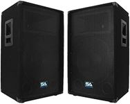 Seismic Audio Speakers Pair of 15” Speakers, PA/DJ Speakers, PRO Audio, 700 Watts Speakers