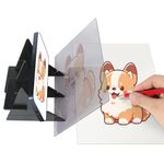Optical Drawing Board, Portable Optical Tracing Board, Image Tracing Board Drawing Projector Light Copy Pad, Easy Tracing Drawing Sketching Tool, for Kids Artist Students Beginners Sketch Wizard