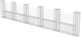 vidaXL Gabion Basket U-Shape Steel 