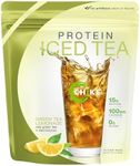 CHIKE Green Tea Lemonade Protein Iced Tea, 15g Protein, 100mg Caffeine, 0g Sugarm Keto Friendly and Gluten Free, 14 Servings (10.1 Ounce)