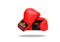 Lordz Kids Youth Boxing Gloves Junior Mitts Unisex Childerns Sparring Fighting Training Gloves RED 8oz