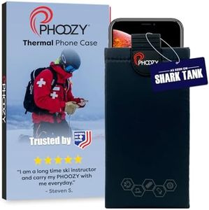 PHOOZY Ultra-Durable Thermal Phone Case for Extreme Cold | Insulated Phone Case Extends Battery Life 4X | Snowboard & Ski Gear | As Seen on Shark Tank (XP3 Black-Large)