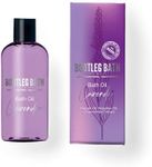 BOOTLEG BATH - Lavender Bath Oil with Marula Oil, Rosehip Oil, Jojoba Oil, Chamomile Extract, and 100% Pure Natural Essential Oil, Christmas gift, Stocking Stuffer, 4oz, for Men and Women, Made in USA