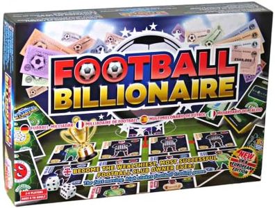Football Billionaire Board Game 3rd Edition | Family Board Games for Kids and Adults | Ages 6+| Family Game for 2-6 Players as Seen on Dragon's Den
