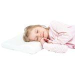 SIKAINI Kids Memory Foam Wave Pillow, Hypoallergenic Neck Support for Children (3-10 Years), Breathable & Machine Washable Cover, Certified Safe Toddler Pillow for First Big Bed, Orthopedic Design