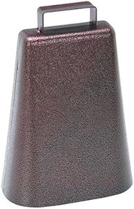 7 Inch Steel Cow Bell with Handle and Antique Copper Finish