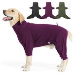 LIANZIMAU Warm Fleece Dog Coat with Legs Dog Fleece Jumper Dog Pyjamas Full Body Winter Coat Jacket for Small Large Medium Size Dog