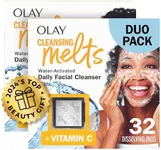 Olay Cleansing Melts + Vitamin C Face Cleanser, 64 ct. total (2 x 32 ct.), Water-Activated Face Wash to Clean, Tone, and Refresh