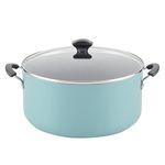 Farberware Cookware Nonstick Stockpot with Lid, 10.5 Quart, Aqua