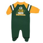 NFL Boys' Baby Sleep and Play Footie, Team Color, 6-9 Months