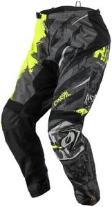 O'Neal Element Adult Pants Ride, Black/Neon Yellow, 32