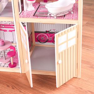 KidKraft Sparkle Mansion Dollhouse – Large Wooden Playhouse for Kids