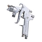 Ouya 77P Pressure Feed Air Paint Spray Gun Silver Nozzle Size 2.5mm