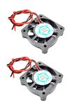 INVENTO 2Pcs 12V DC 40x40x10mm 4010 Cooling Fan Brushless motor sleeve bearing For Robotics CPU Cooler Radiator Fan