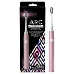 Oral B Crest ARC Sonic Power Battery Toothbrush with Travel Case, Blush Metal, Rose Gold