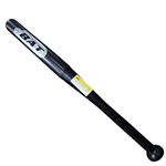 Heavy Duty Metal Baseball Rounder Softball Bat Black Pole Stick Stainless Steel