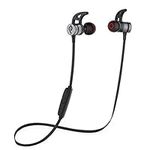 Parasom Bluetooth Headphones, A1 Magnetic, V5.0 Wireless Stereo Bluetooth Earphones Sport Headset in-Ear Noise Isolation Headphone Earbuds for Gym Running -Sweatproof, Microphone (Black/red)