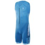 Synergy Triathlon Tri Suit - Men's Elite Sleeveless Trisuit (Teal/Jade, Large)