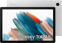 Samsung Galaxy Tab A8 Android Tablet, 10.5” LCD Screen, 128GB Storage, Long-Lasting Battery, Samsung Kids Content, Smart Switch, Expandable Memory, Silver, Amazon Exclusive