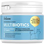 Probiotics for Dogs 300g Vitasure Professional’s Choice - EU/UK Approved Dog Probiotic & Prebiotic for dogs with Sensitive Digestion, Triple Action Daily Supplement, Targeted Gut Health - Made in UK