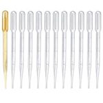 200 Pcs Pipettes Droppers, 3 ML Plastic Transfer Transparent Graduated Pipettes, Measuring Pipettors Droppers for Transfering Essential, Oils, Perfume, Paints, Lab