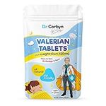 Dr Corbyn Kids’ Valerian 37mg & Magnesium 150mg - 60 Tablets | All-Natural Sleep Support, Bedtime Relaxation | Vegan, UK Made (Ages 4+ Years)