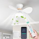 FIMEI 23.6'' Ceiling Fan with Lights, 6-Speed Reversible and Continuous Dimming, Remote Control and APP, Led Ceiling Fan Lights for Bedroom with Remote, Timer