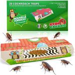 20 Cockroach Traps. Professional Powerful Cockroach Trap. Non Toxic Roach and Bug Trap. Stop Cafard