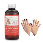 Karma Organic Natural kids nail polish remover Cherry Scented- Non Toxic, Vegan, Cruelty Free, Acetone free – Nails Strengthener for Fingernails – 4 fl. Oz.