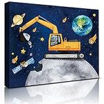 HLNIUC Outer Space Room Wall Art, S