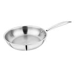 Bergner Tripro Triply Stainless Steel Frypan, 20 cm, Induction Base, Silver