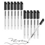 Sibba Black Dry Erase Markers Ultra Fine Tip, Pack of 12, 0.7mm, White Board Markers for School,Office,Home,or Planning Dry Erase Board