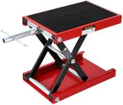 GarveeTech Motorcycle Lift, 1100 LBS Motorcycle Scissor Lift Jack with Wide Deck & Safety Pin, 3.15"-13.39" Center Hoist Crank Stand, Steel Scissor Jack for Street Bikes, Touring Motorcycles