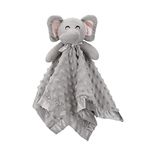 Pro Goleem Elephant Security Blanket Grey Soft Baby Lovey Unisex Lovie Christmas Gift for Newborn Toddler 16 Inch