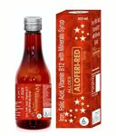 ALLOES PHARMACEUTICALS Aloferi Red Syrup |WHO - GMP Certified Iron And Folic Acid Syrup,Vitamin B12 And Other Minerals Syrup for Men And Women|Restore Iron Defiency | Blood Builder | Enhance Haemoglobin Levels | Helps In Anaemia | Supplement For Pregnancy | Effective During Periods In Women | Pack Of 1 - 300ml