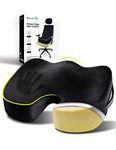 Travel Ease Thickened Coccyx Orthopedic Seat Cushion, Memory Foam Ergonomic Seat Cushion for Bigger Size People, Fit for Office Chair, Car Seat, Wheelchair (Black)