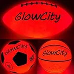 GlowCity 3-Pack LED Sports Balls - 